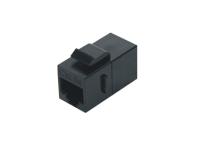 Hyperline CA2-KJ-C5E-BK Проходной адаптер (coupler) RJ-45(8P8C) формата Keystone Jack категория 5e черный