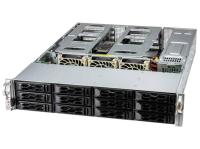 Серверная платформа Supermicro SuperServer 2U 521C-NR noCPU(1) 4th/5th Gen(MCC Carrier)/ noDIMM(16)/ 12x3,5"/ 2x1Gb/ SFT-DCMS-SINGLE/ 2x1200W/1st config